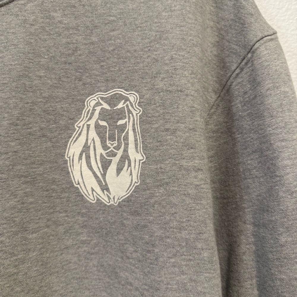 GOOD AMERICAN WOMEN'S GRAY LEO BOYFRIEND SWEATSHIRT SIZE 4 - Picture 7 of 10
